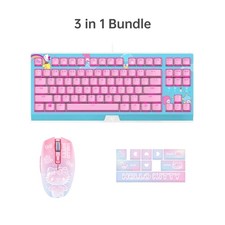 Razer x Sanrio Hello Kitty Blackwidow TKL Mechanical Keyboard and Mouse Bundle