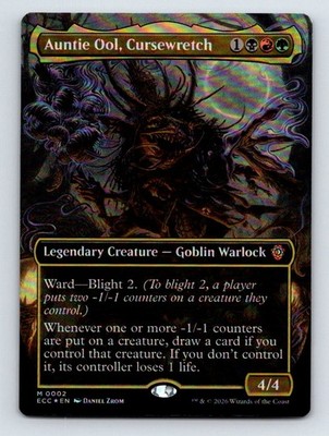 Auntie Ool, Cursewretch (Borderless) M Foil Commander: Lorwyn Eclipsed 2 NM