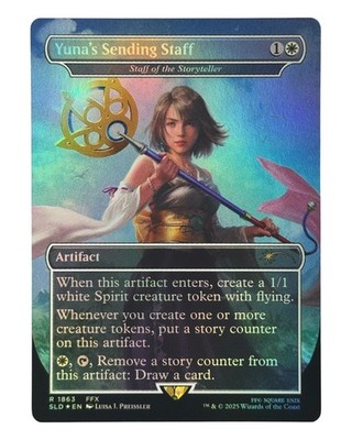 MTG | Yuna's Sending Staff / Staff of the Storyteller | Final Fantasy | Foil