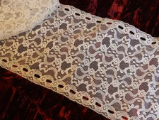 Retro 7" W, Double Entredeux Rachelle Lace, 3 yds~4.00 Sateen Highlight Lingerie