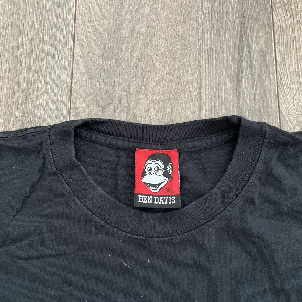 Camiseta Ben Davis Mi Vida Loca Para Hombre XL Negra Manga Corta Foto 3 de 4