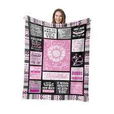 Granddaughter Gifts from Grandma Grandpa, 60 X 50 inches GRANDDAUGHTER