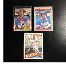 1985 Topps/Donruss/Fleer Darryl Strawberry New York Mets #312 #93 #570 Lot (3)