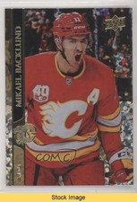 2020-21 Upper Deck Speckled Rainbow Foil Mikael Backlund #26 READ o1h