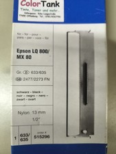 Pelikan Farbband Gr. 633 Epson LQ 800 MX 80 Schwarz Nylon 13mm NOS OVP