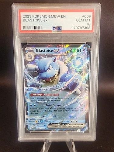 2023 Pokemon Mew 151 Blastoise Ex 009/165 PSA 10