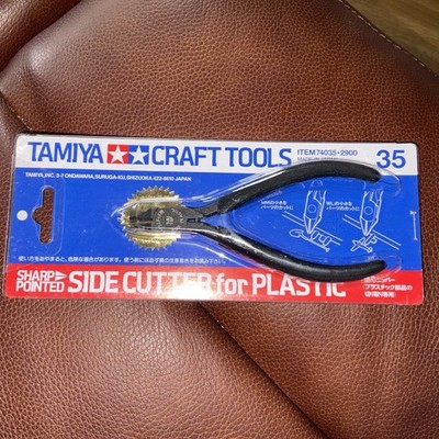 Tamiya Craft Tools scharfer spitzer Seitenschneider für Kunststoff 74035, neu. 