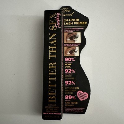 Too Faced Better than Sex Foreplay Mascara Primer Makeup Full Sz 0.27oz/8ml NEW