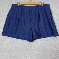 Polo Ralph Lauren Womens 16 Navy Blue 100% Li...