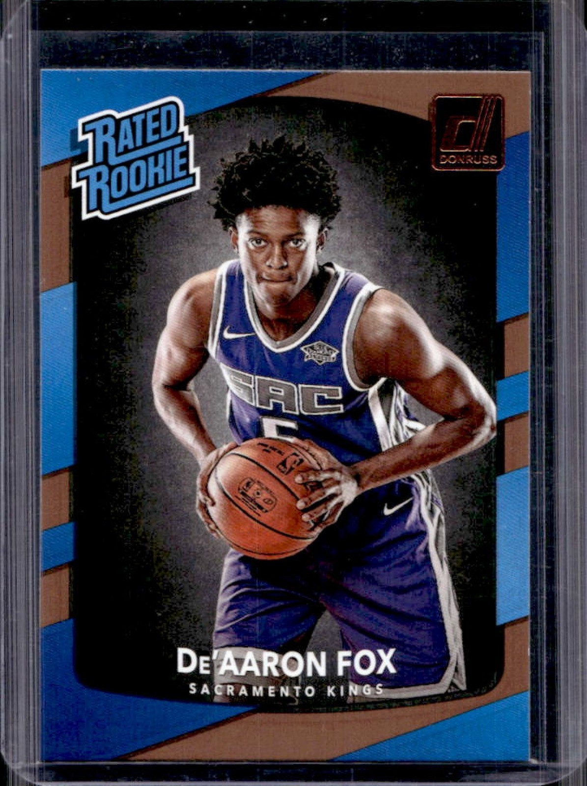 2017-18 Panini Donruss De Aaron Fox Rookie RC #196 Kings