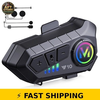 SUOOKC Motorcycle Bluetooth Headset Speaker - Waterproof & Noise Cancelling