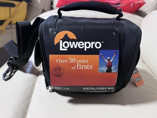 Lowepro Edit 110 Digital/Video Camera Bag Padded Strap Compartments Nylon Black