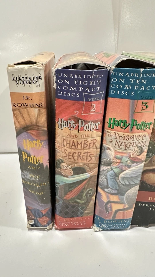 Harry Potter Audio Book Set 1-7 CD  Jim Dale JK Rowling**missing disc.read info* Foto 4 de 4