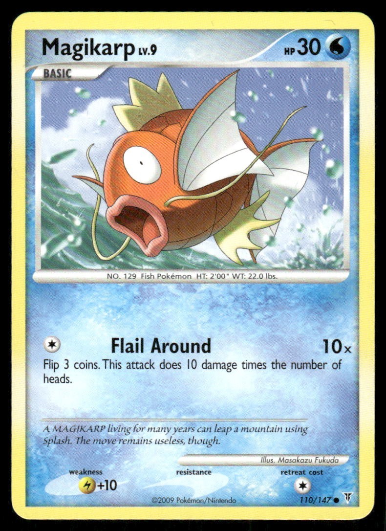Pokemon Tcg Magikarp #110 Pokemon Supreme Victors LP