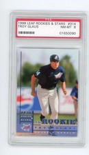 1998 Leaf Rookies & Stars #314 WS MVP Troy Glaus Rookie SSP PSA 8