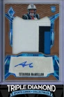 2025 Panini Phoenix Tetairoa McMillan Rookie Patch Auto Bronze #163/199 Q575