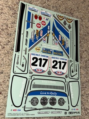 Tamiya 58650 RC MF-01X Volkswagen Beetle Rally Decal sheet (complete) 11420815