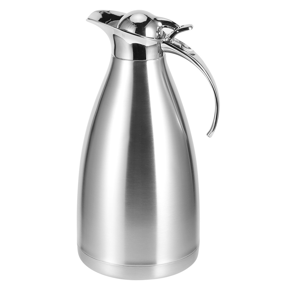 2L Double Wall Vacuum Insulation Coffee Pot For Hot/Cold Drinks Premium