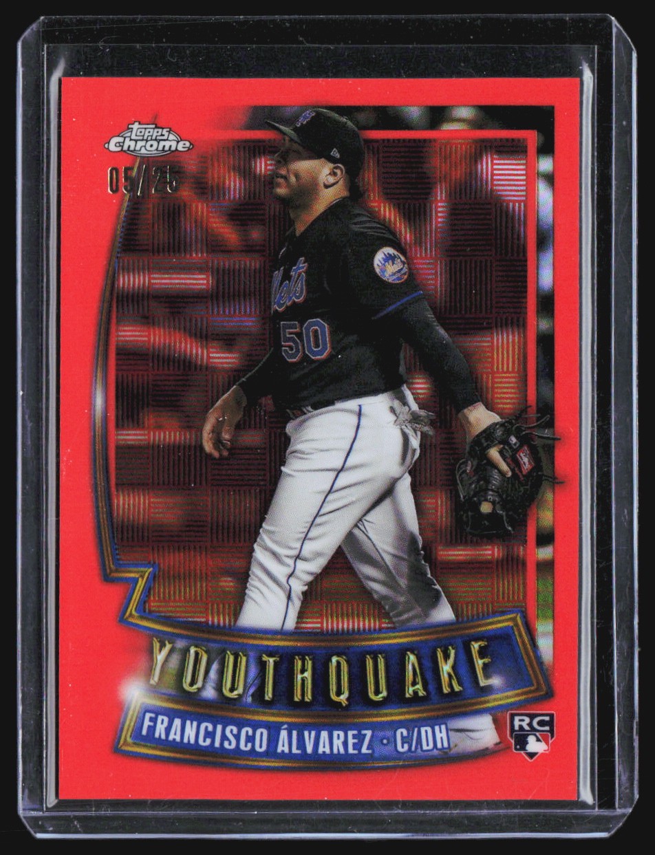 2023 Topps Chrome FRANCISCO ALVAREZ Youthquake Orange Refractor RC 05/25