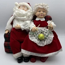 Original Telco HolidayTime MOTION-ettes: Mr. & Mrs. Claus 1997 Vintage Christmas