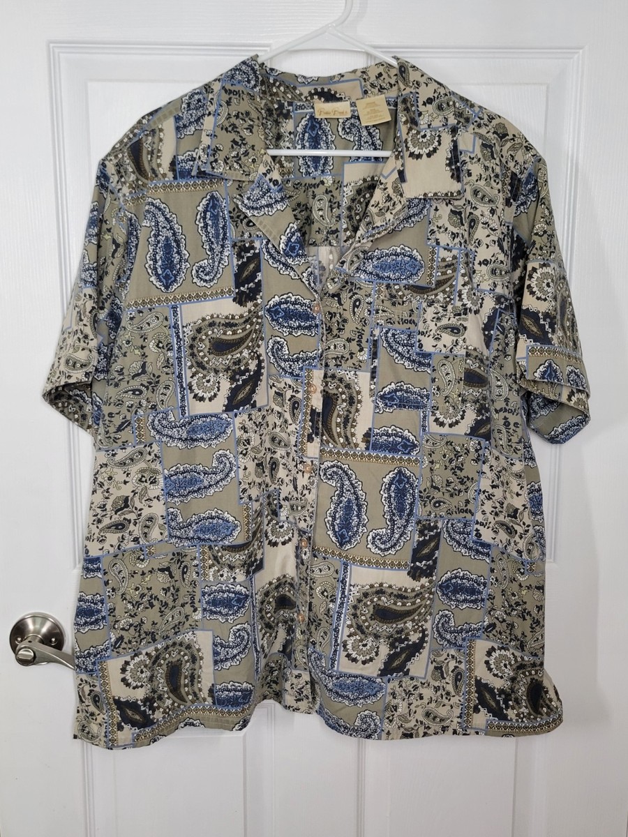 Bobbie Brooks Womens Short Sleeve Button Up Shirt Plus Size 22W