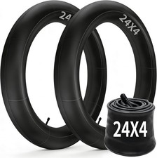 2 Pack of Fat Tire Bike Inner Tubes, 20/24/26 X4.0 Heavy Duty 24 4.0 2 Pack 