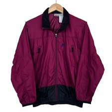 Vintage 90s Nike Maroon Full Zip Windbreaker Sz 6-8