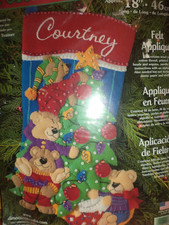 Dimensions Christmas Stocking Tree Trimming Felt 18 Inches