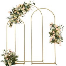 Gold Party Decor Arch Stand 1PCS - 4FT/5FT/6FT/6.6FT/7.2FT, Balloon Frame  Ba