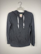 Old Navy California Womens Small Gray Full Zip Lightweight Hoodie Sweatshirt