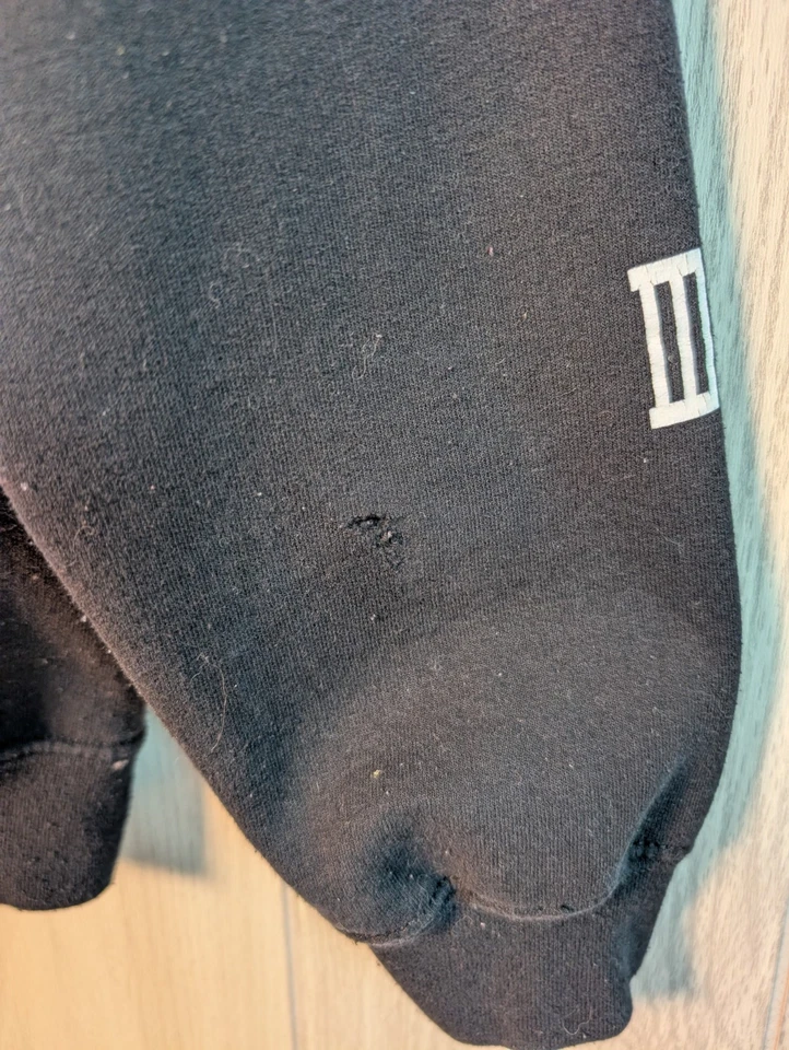 Riot Society Sudadera con Capucha Adulto M Negro Pullover Con Capucha Panda Rosa DEFECTUOSA Foto 3 de 4