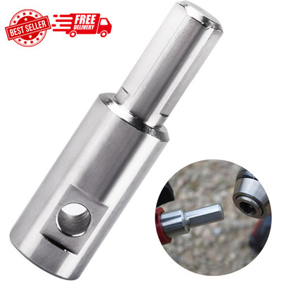 Ice Auger Drill Adapter for 1/2'' Drill Chuck, Fits 1/4'' Holes, 1 PCS SHIPS FREE