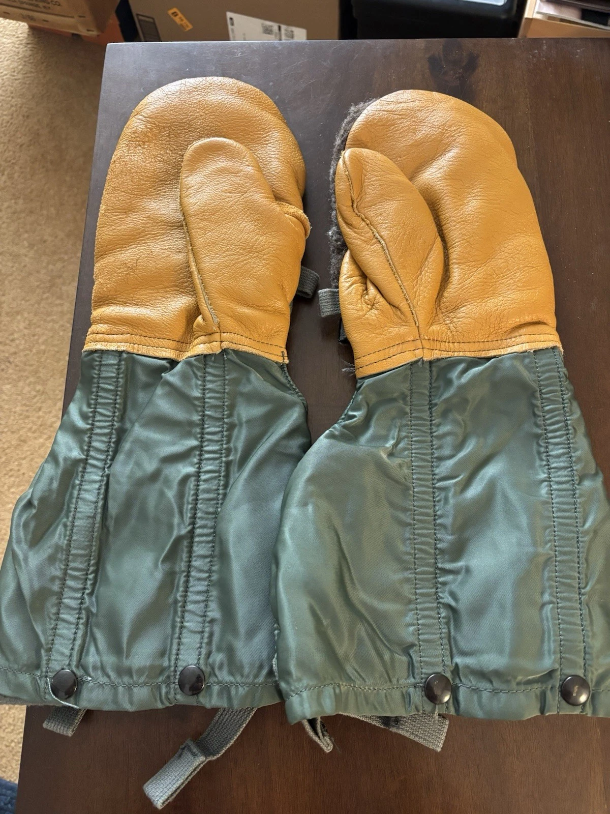 Insert Mitten Set Flyer's Pilot 100% WOOL Gloves Military Spec - Size Medium