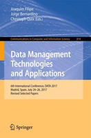 Joaquim Filipe (U. A.) | Data Management Technologies And Applications | Buch
