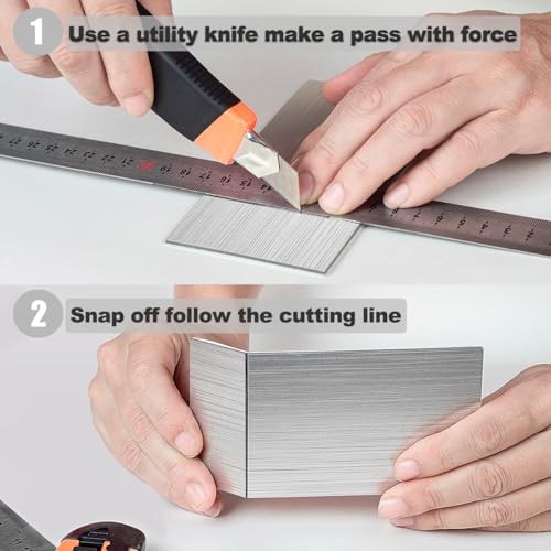 - Stück Peel and Stick Backsplash Metallfliese, 3" x 6" Stick 100 Pinsel Aluminium - Bild 6 von 7