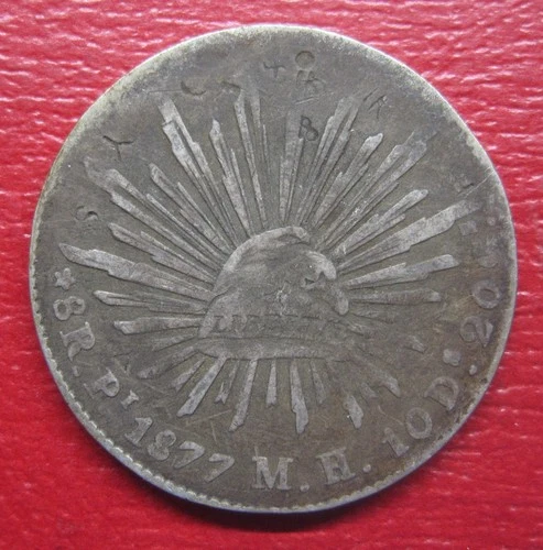 1877 Mexico 8 Reales — photo from the most recent tracked eBay sale