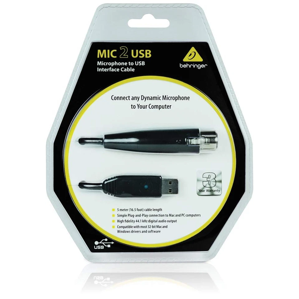 Baringer Micro Hon dedicated USB Audio interface cable MIC 2 USB - Image 2 of 4