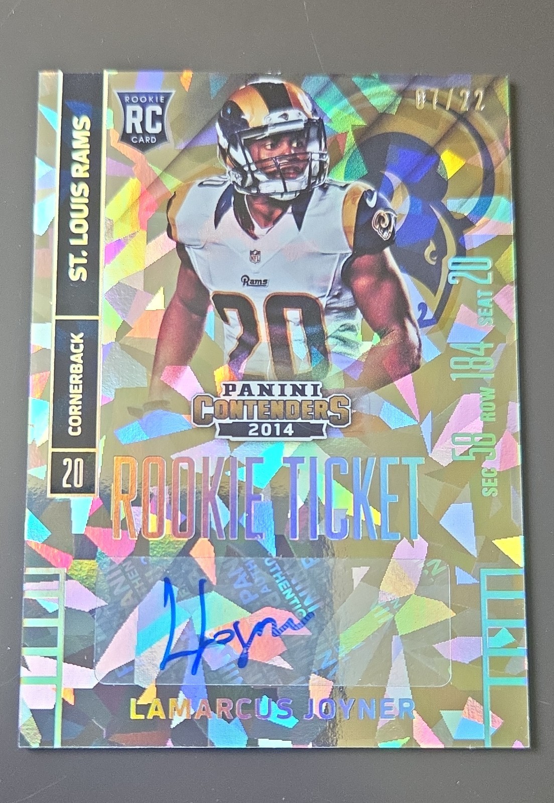 Lamarcus Joyner Panini Contenders #153 Sec-Autograph Cracked Ice Ticket