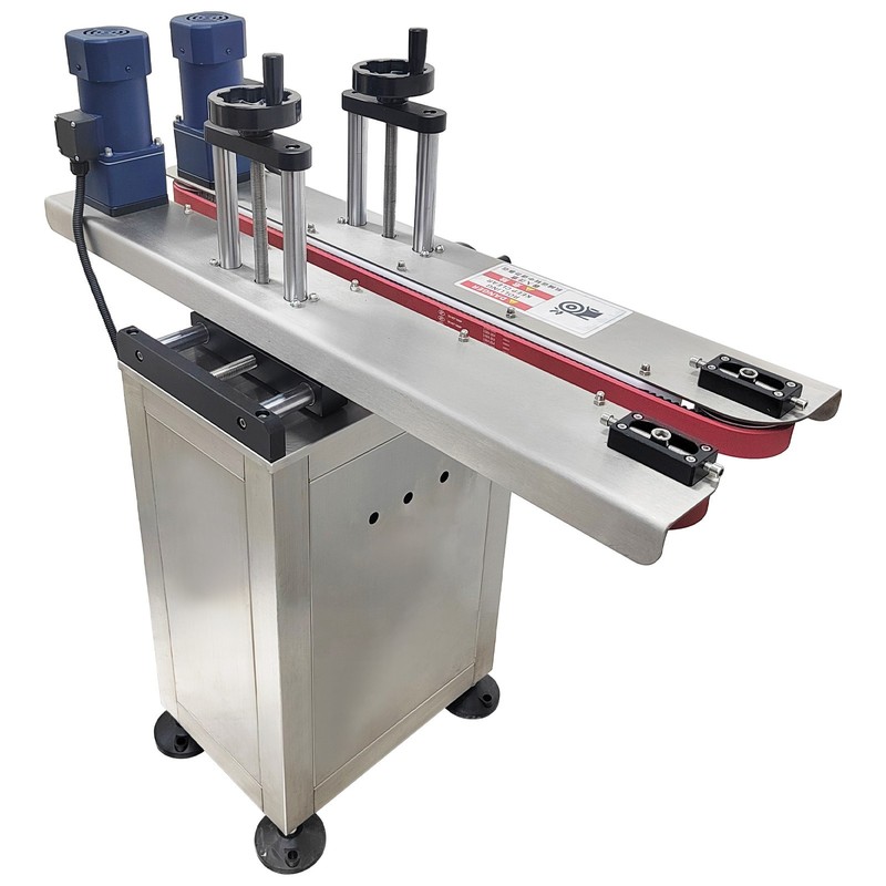 220V 0.4"-6.3" Bottle Clamping Conveyor Bottomless Gap Transfer Height Adjust