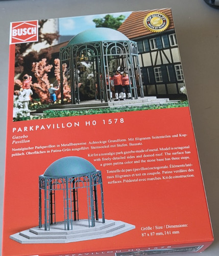Busch H0 1578 Kit Parkpavillion Nuevo y EMBALAJE ORIGINAL, ver fotos | Zustand: Neu