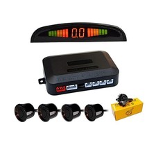Parking sensors, 4 Reverse Backup sensors kit with LED Display, Black