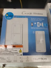 Lutron P-PKG1WS-WH Caseta Smart Switch Kit wi...