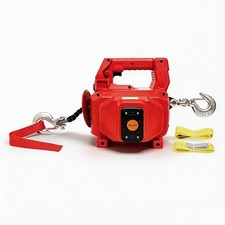1000LB Battery-Powered Winch with 40FT Synthetic Rope, Compatible with Milwaukee