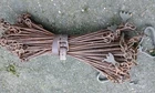 Antique Chesterman 100 FT Land Chain w/ Brass Handles & Markers Surveying
