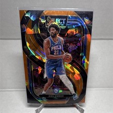 2024-25 Panini Select Mezzanine Joel Embiid Orange Cracked Ice Prizm #321   /275