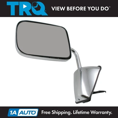 Folding Power Chrome Mirror Left Driver Side for 88-93 Ramcharger Pickup Truck