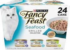 Fancy Feast Grilled Wet Cat Food  Seafood Collection   (Pack of 24) 3 oz. Cans 4.00 per gallon