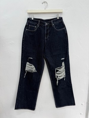 new ksubi womens denim jeans low rider trashed blue 26 8