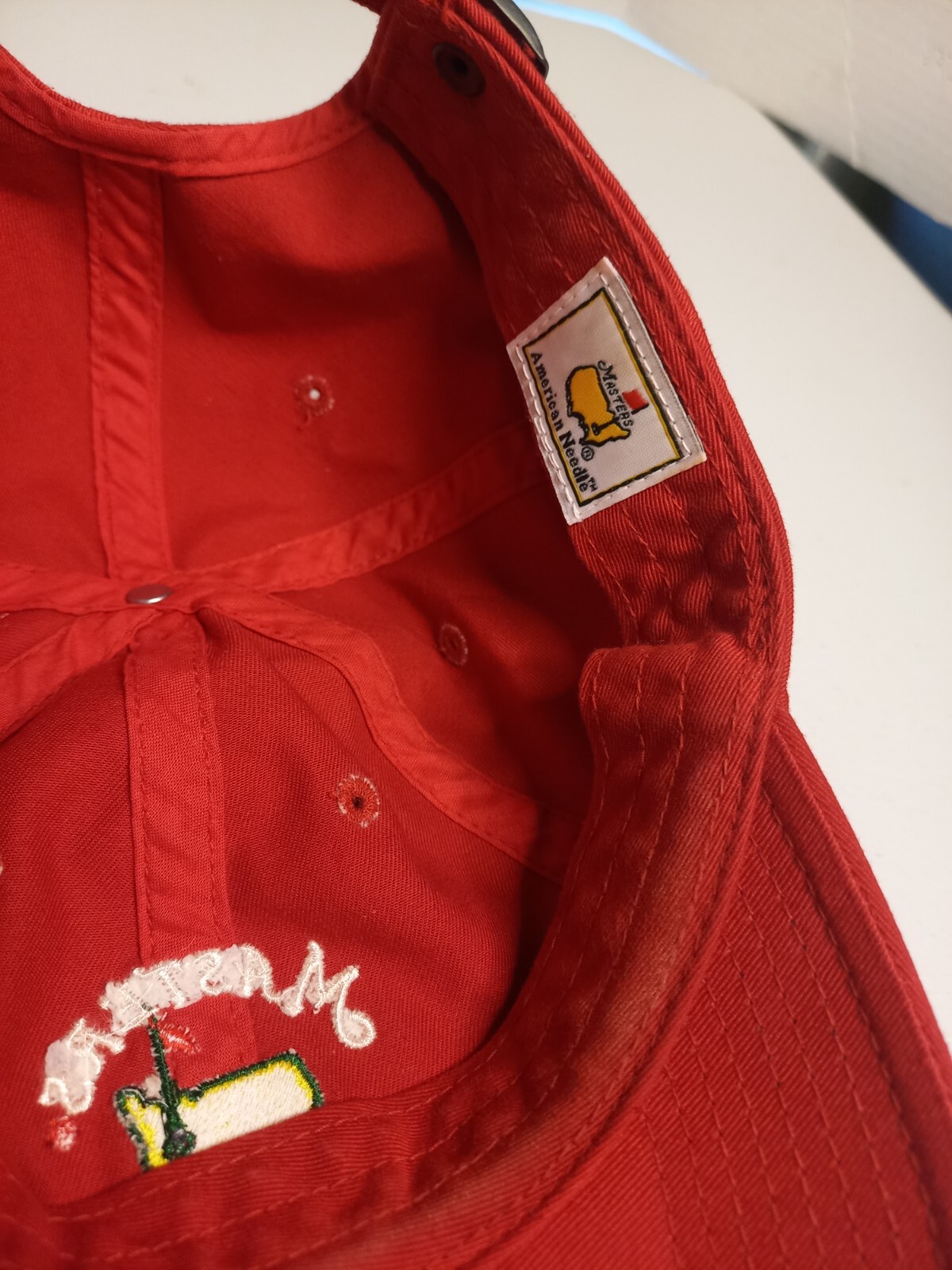 Masters Hat Cap Strap Back Adjustable Men Red 200… - image 7