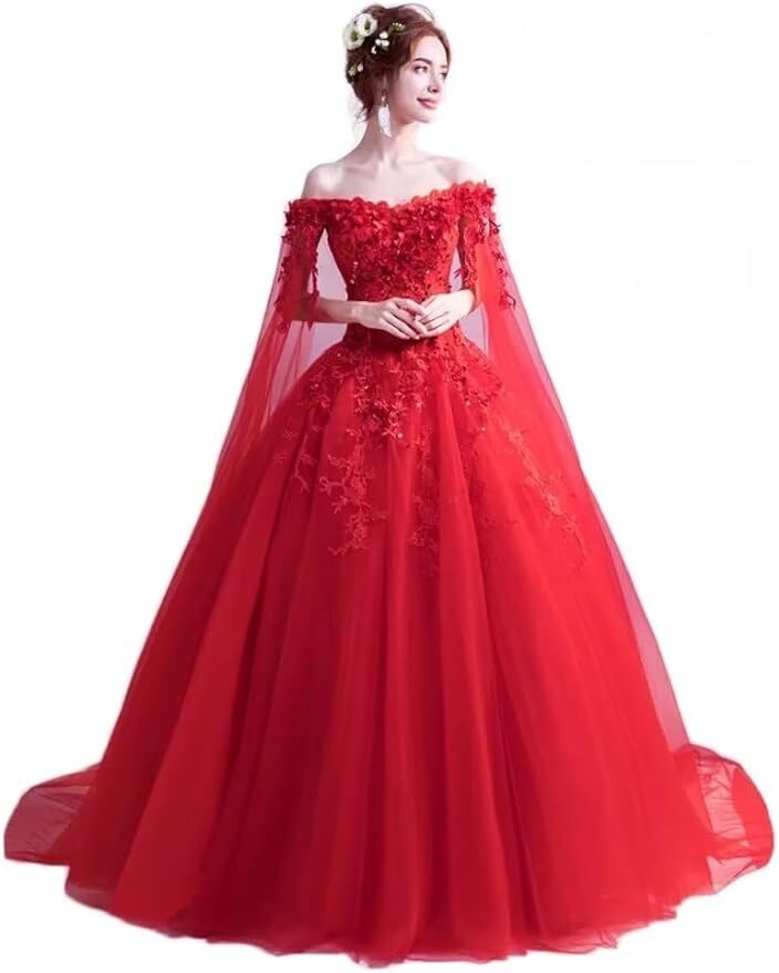 Red Off Shoulder Quinceanera Dresses Tulle Masquerade Ball Gowns Prom Dress  2024 | eBay